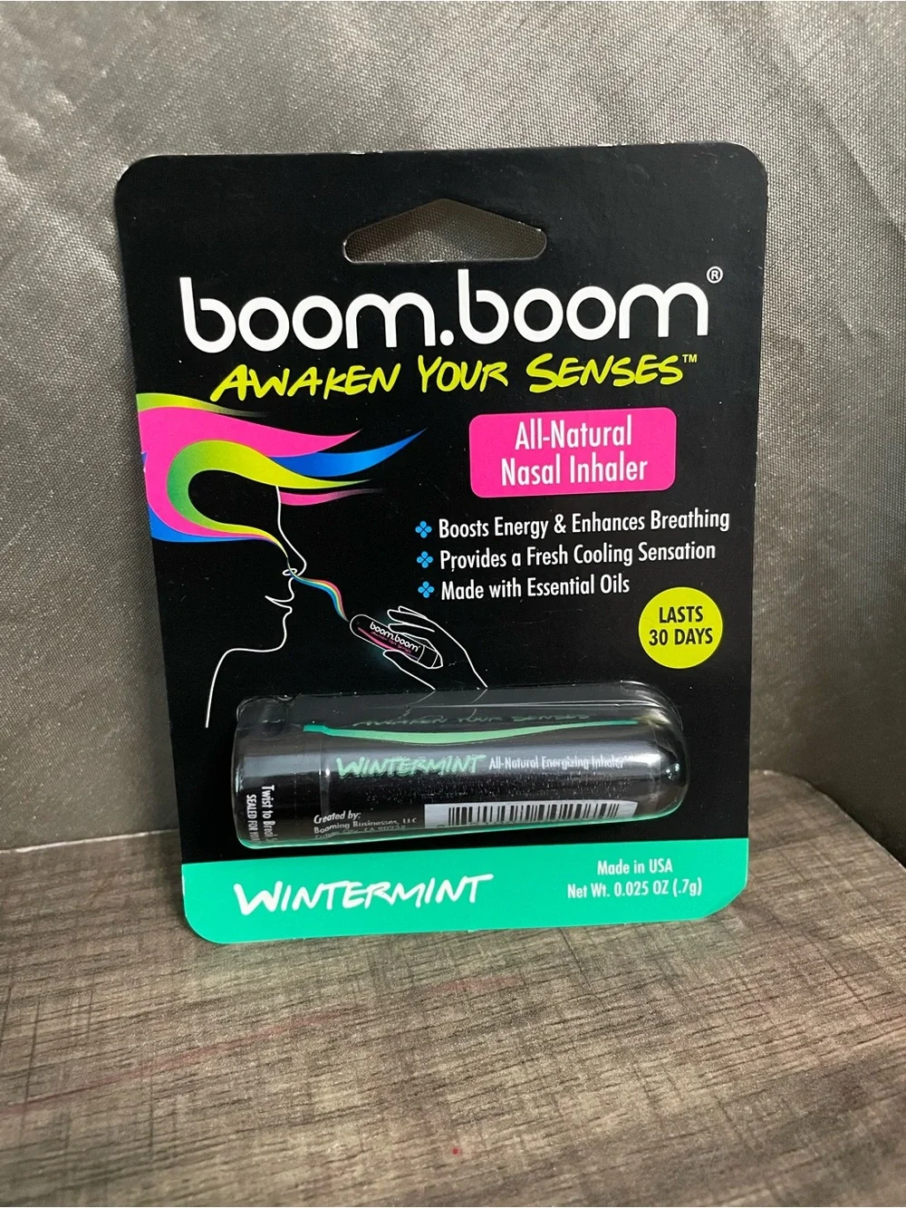BoomBoom All-Natural Nasal Inhaler - Wintermint scent